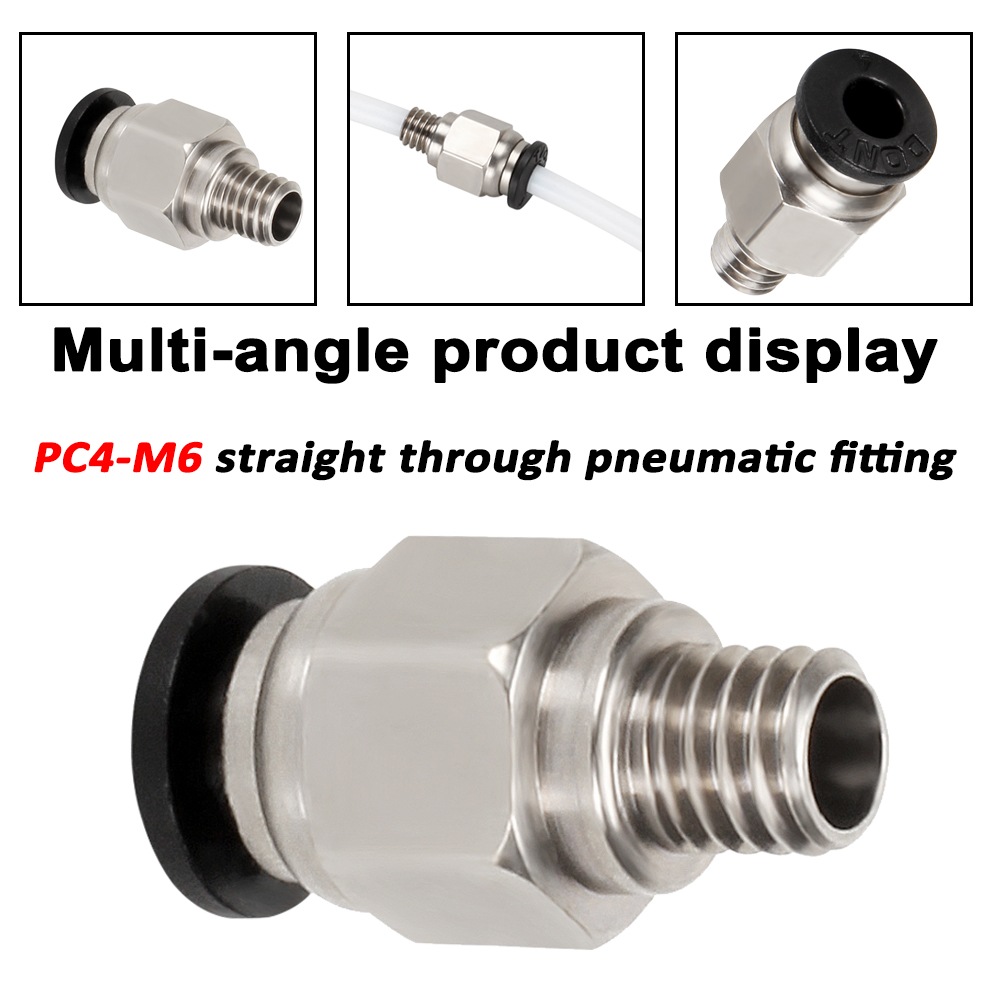Ptfe Tape Thread - 1-10pcs 3d Printer Accessories PC4-M6 Male