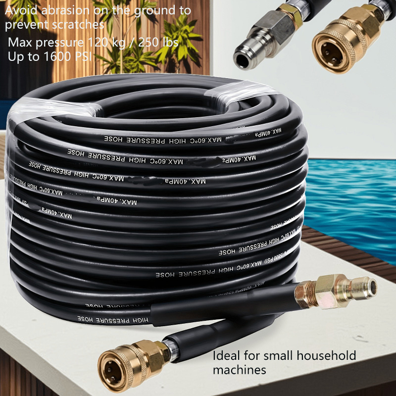 Drain Pipe Clip - Sewer Jetter Kit,5800PSI 1.45m Nozzle Hose+2.20m