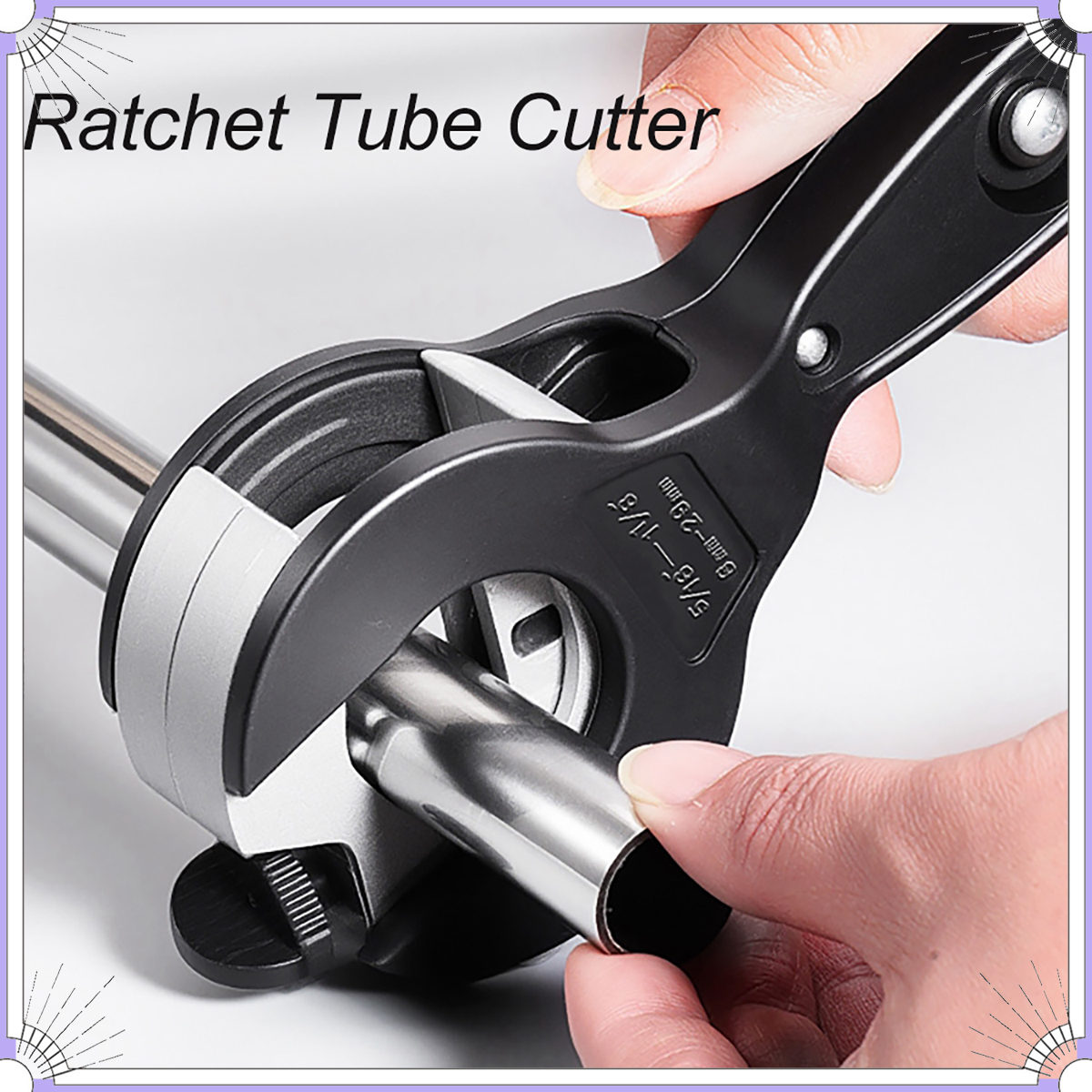 Pipe Cutter Ratchet - Universal Ratcheting Pipe Cutter 8-29mm Stainless