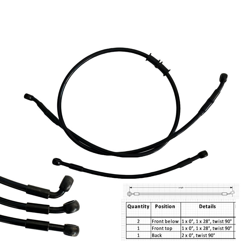 Ptfe Tape Thread - AN3 Moto Hydraulic Stainless Steel Braided
