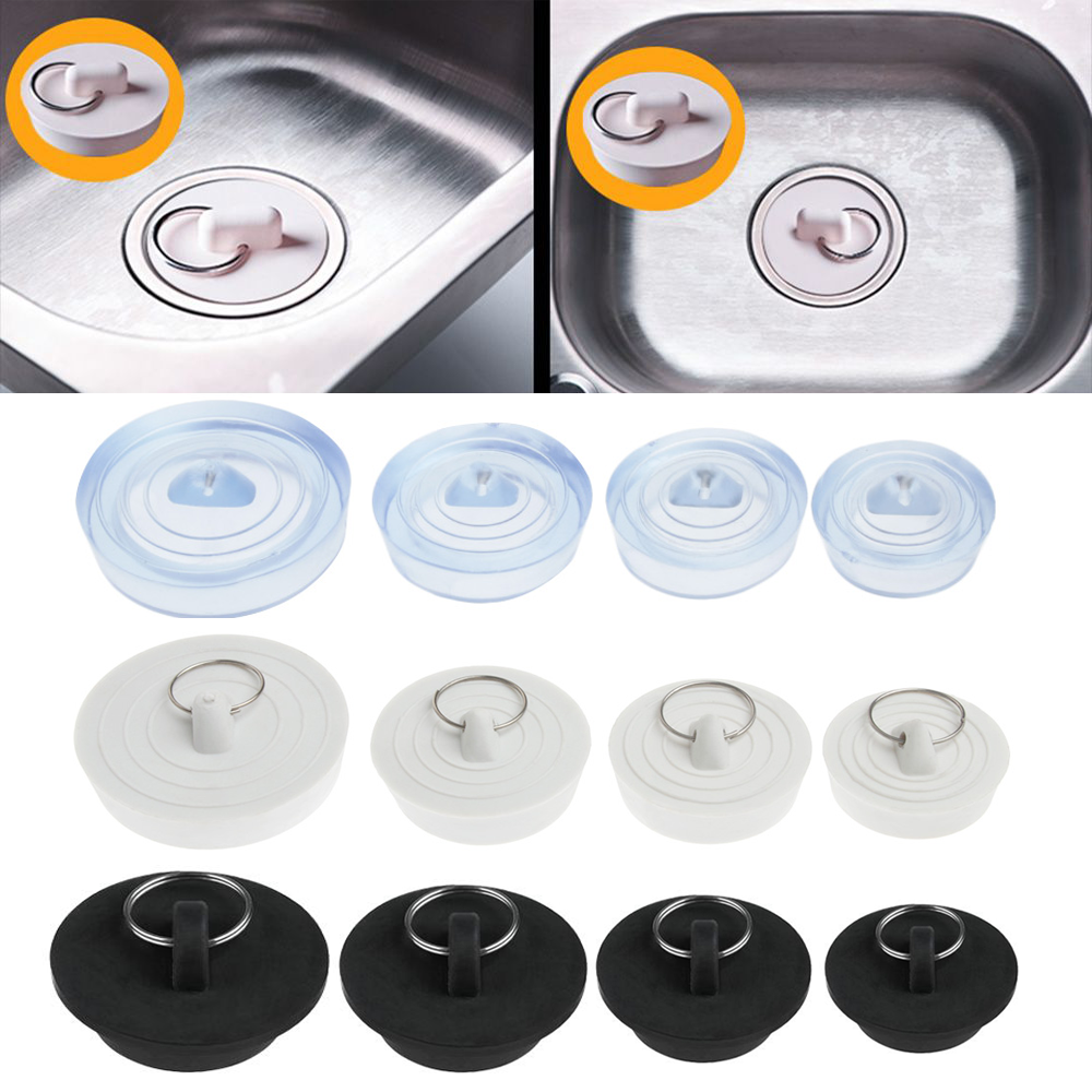 Drain Pipe Clip - 1PC Durable Rubber Kitchen Bath Tub