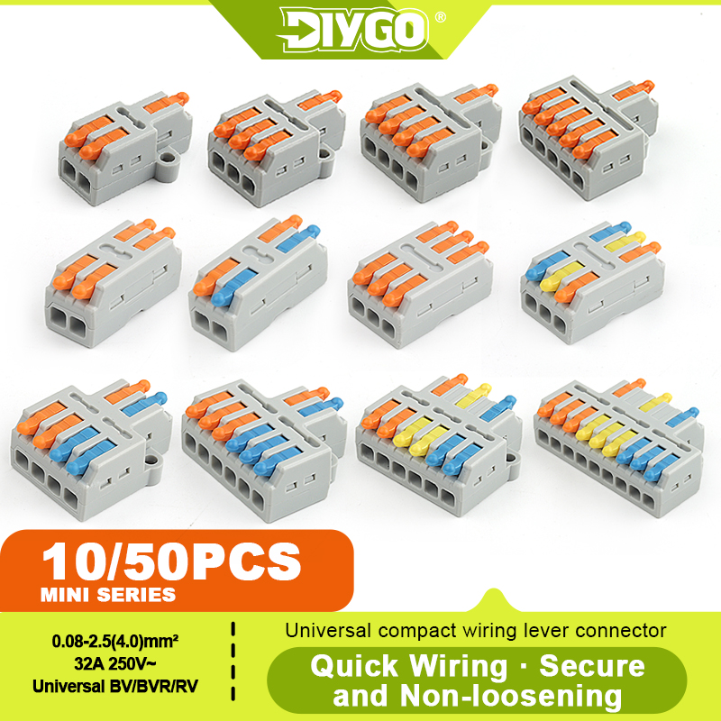 Push Fit Connector - DIY GO 10/50PCS Universal Compact Fast