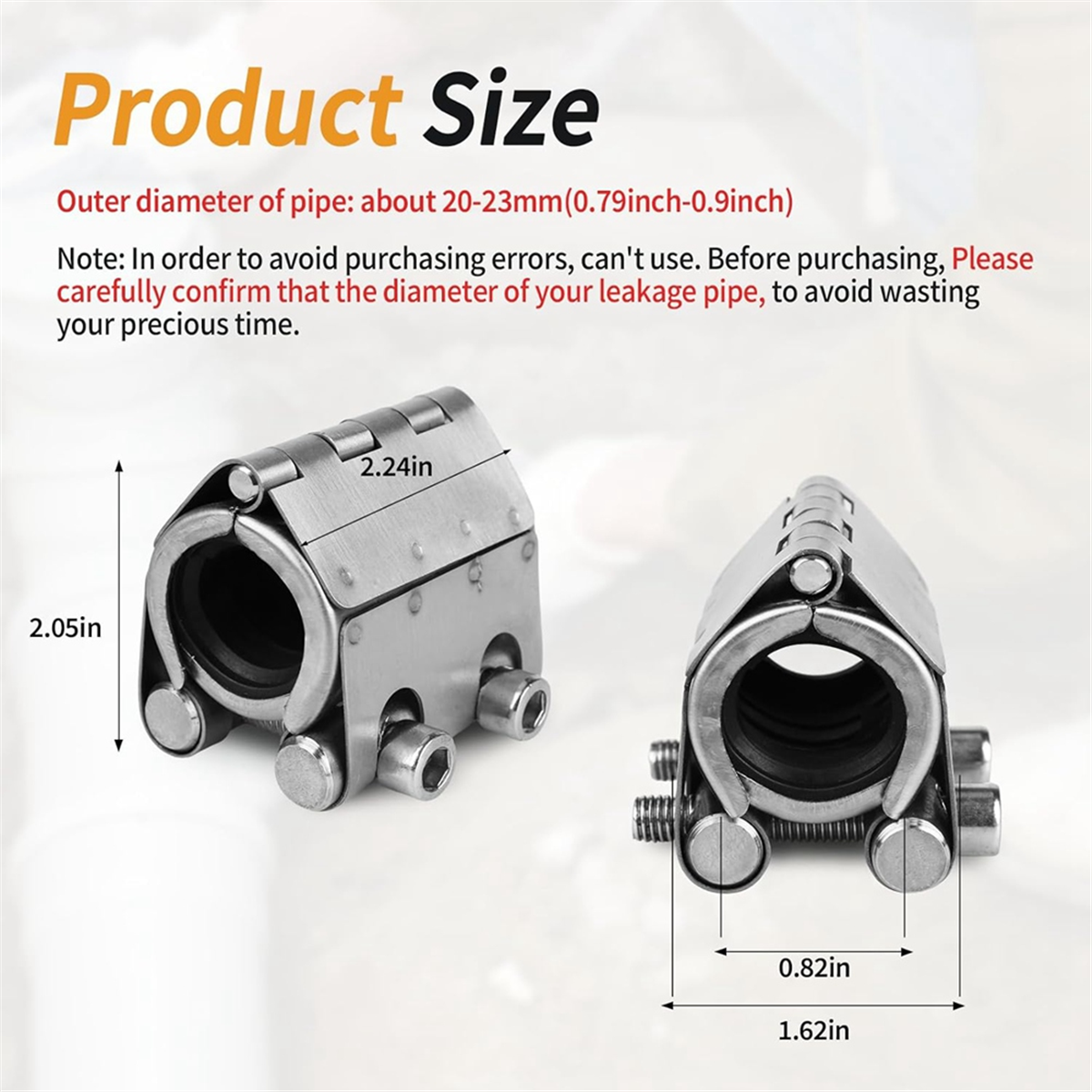 Plastic Pipe Clip - A002 Pipe Repair Clamp Kit- Pipe