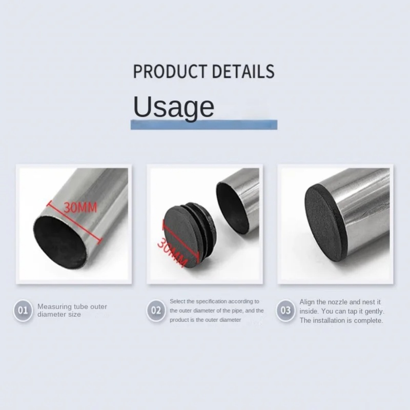 8 PCS Black Round Plastic Blan - Plastic Pipe Clip review and price