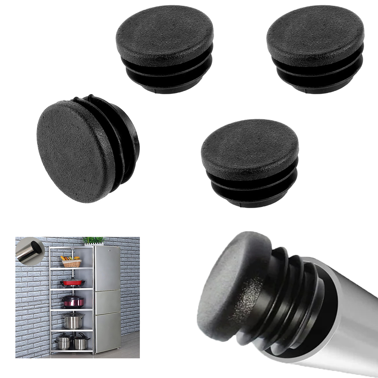 8-40Pcs Black Round Plastic Bl - Plastic Pipe Clip review and price
