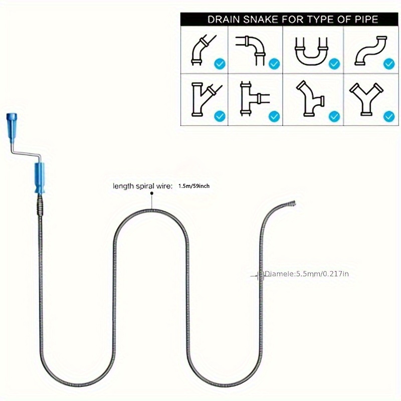 Telescopic Handle Flexible Ste - Drain Snake Flexible review and price