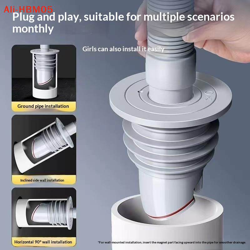 (HB05)Bathroom Sewer Seal Ring - Drain Pipe Clip review and price