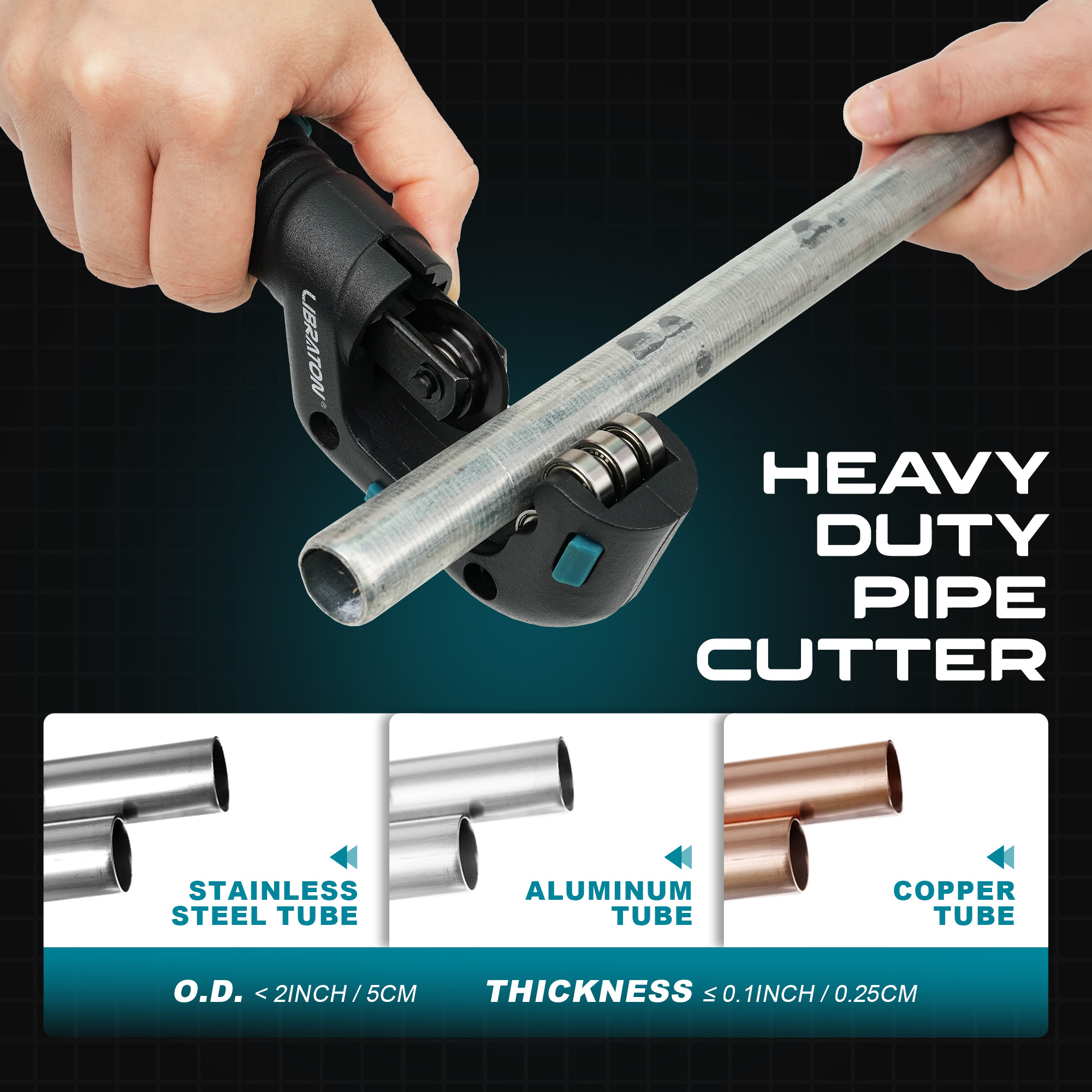 LIBRATON Pipe Cutter With Blad - Pipe Cutter Ratchet review and price