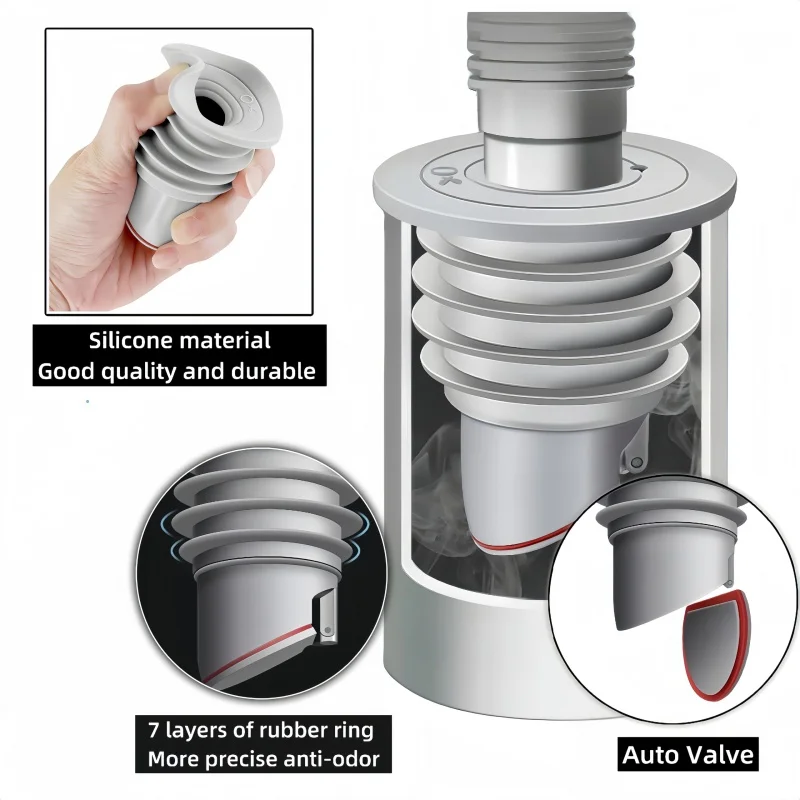 Silicone Sink Stopper Sewer Pi - Drain Pipe Clip review and price