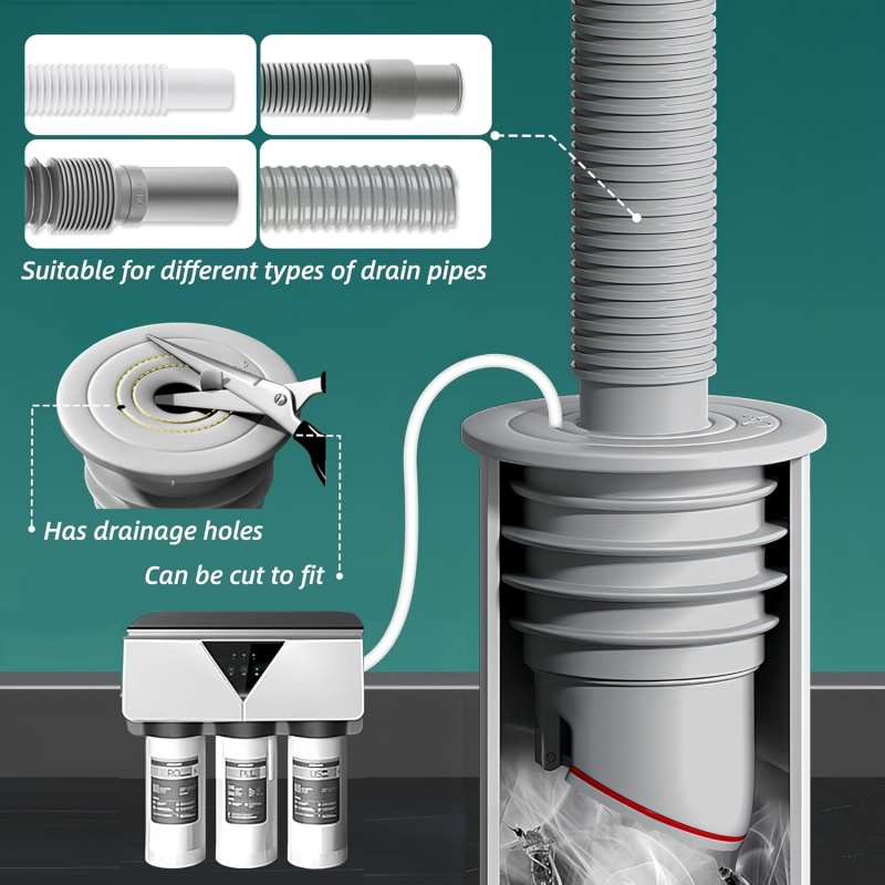 Silicone Sink Stopper Sewer Pi - Drain Pipe Clip review and price