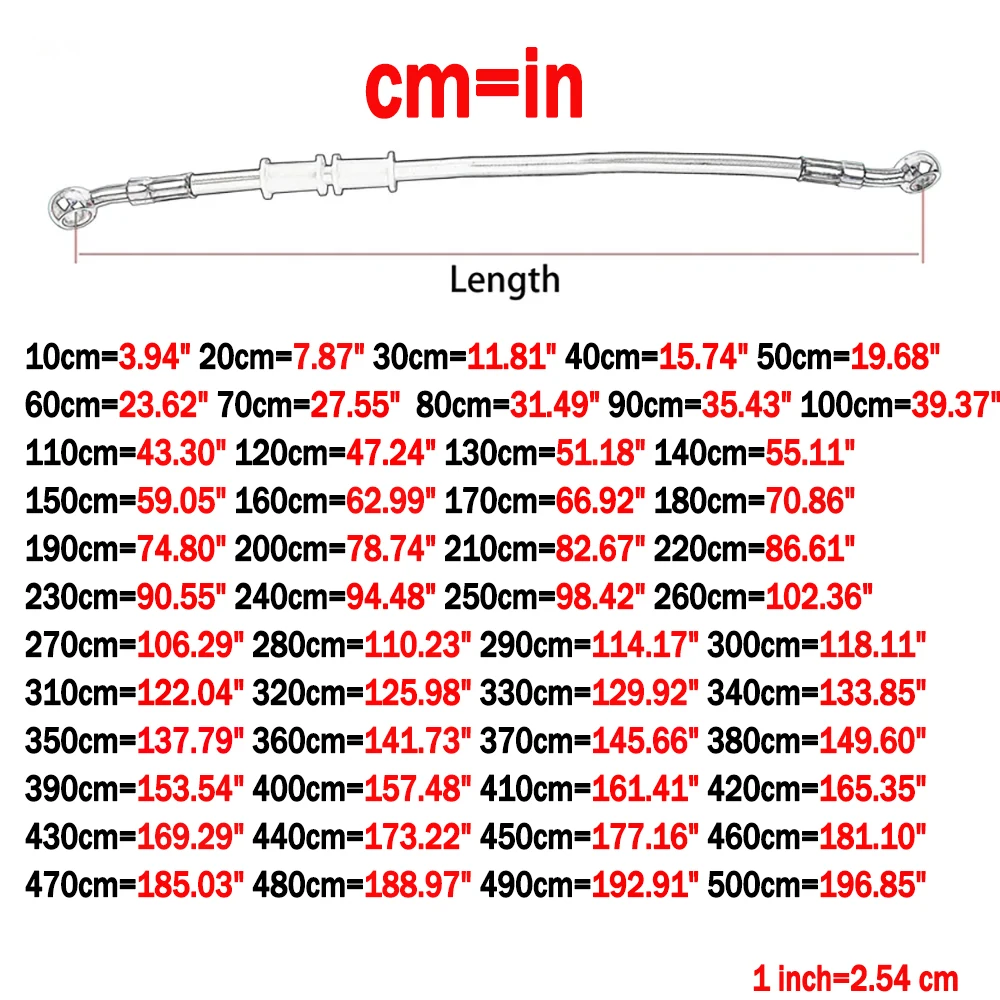 10cm~500cm Motorcycle Brake Cl - Flexible Hose Braided review and price