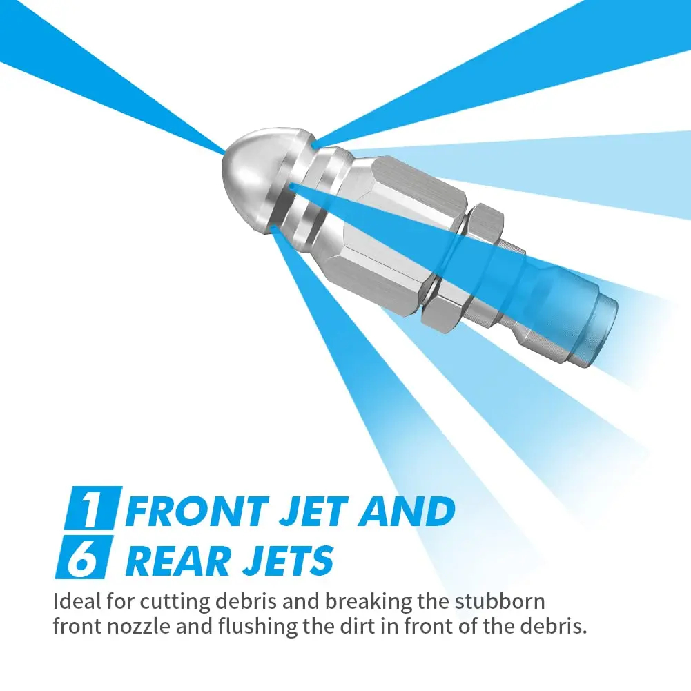Water Jet High Pressure Spraye - Drain Pipe Clip review and price