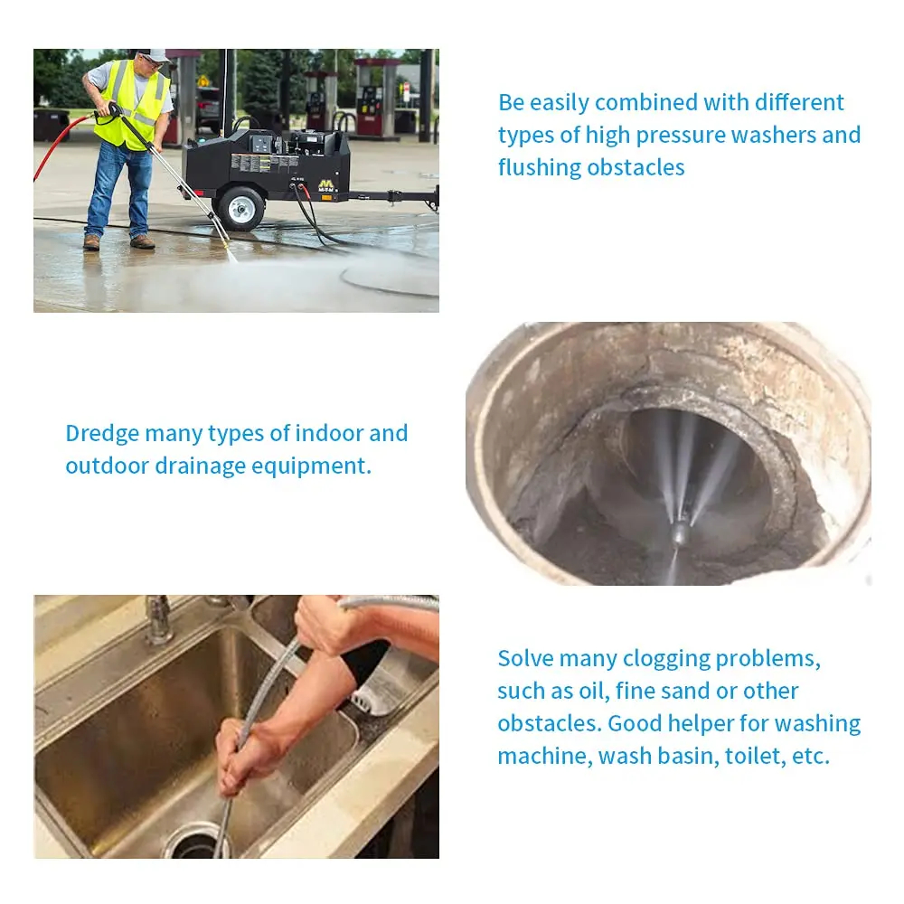 Water Jet High Pressure Spraye - Drain Pipe Clip review and price