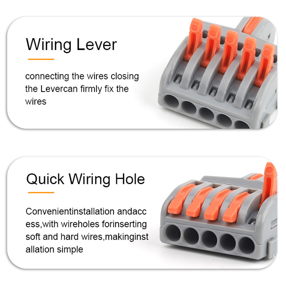 10/100PCS Electrical Cable Con - Push Fit Connector review and price