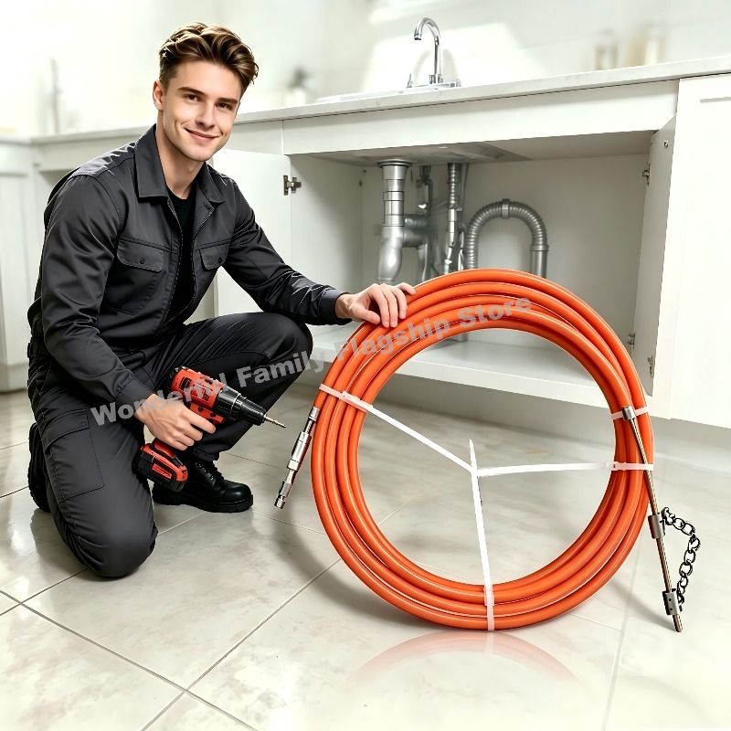 Flexible Drain Auger Plumbing  - Drain Snake Flexible review and price