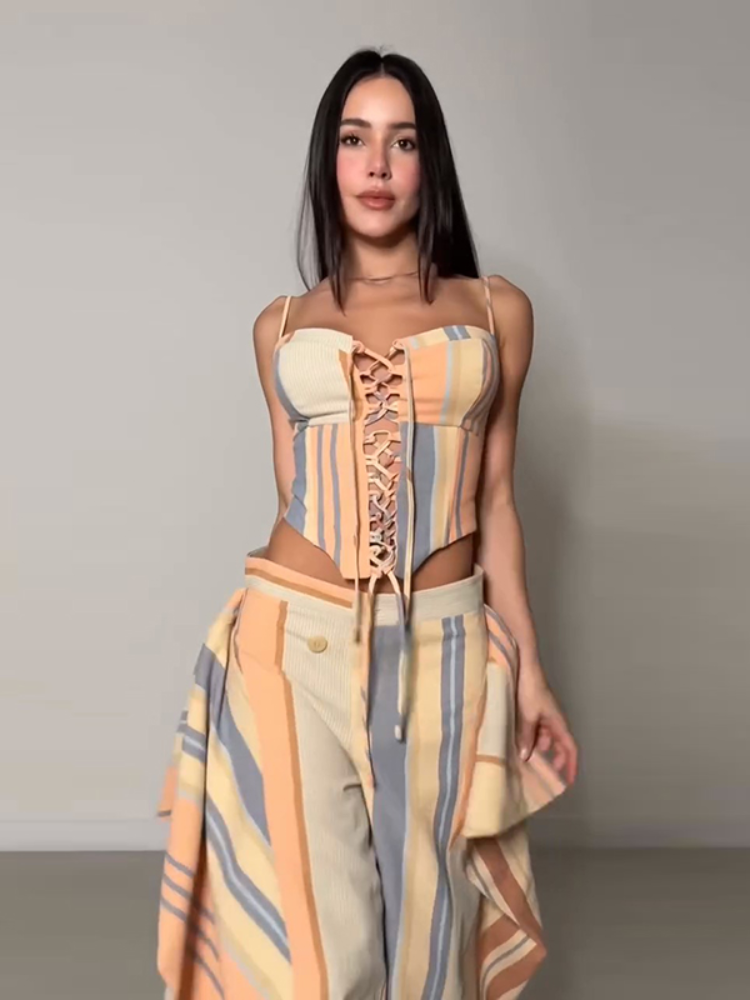 Chic Lady Printed Pant Set Lac - Pipe Bending Spring review and price
