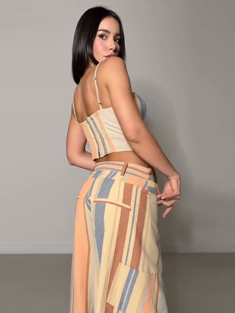 Chic Lady Printed Pant Set Lac - Pipe Bending Spring review and price