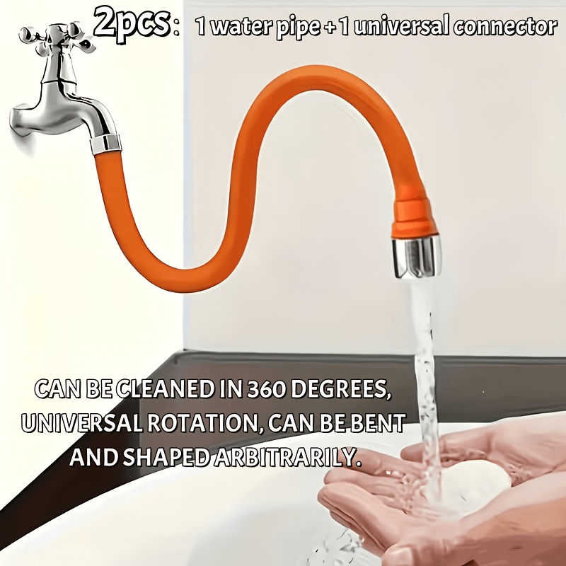 2-in-1 Foldable Faucet Extende - Flexible Hose Braided review and price