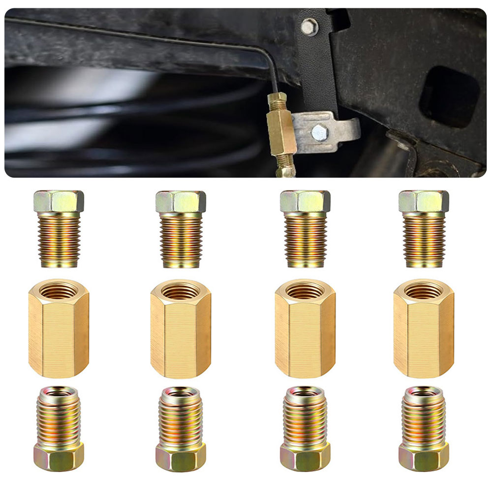 12pcs 3/16 (3/8-24 Inverted) B - Compression Fitting Brass review and price