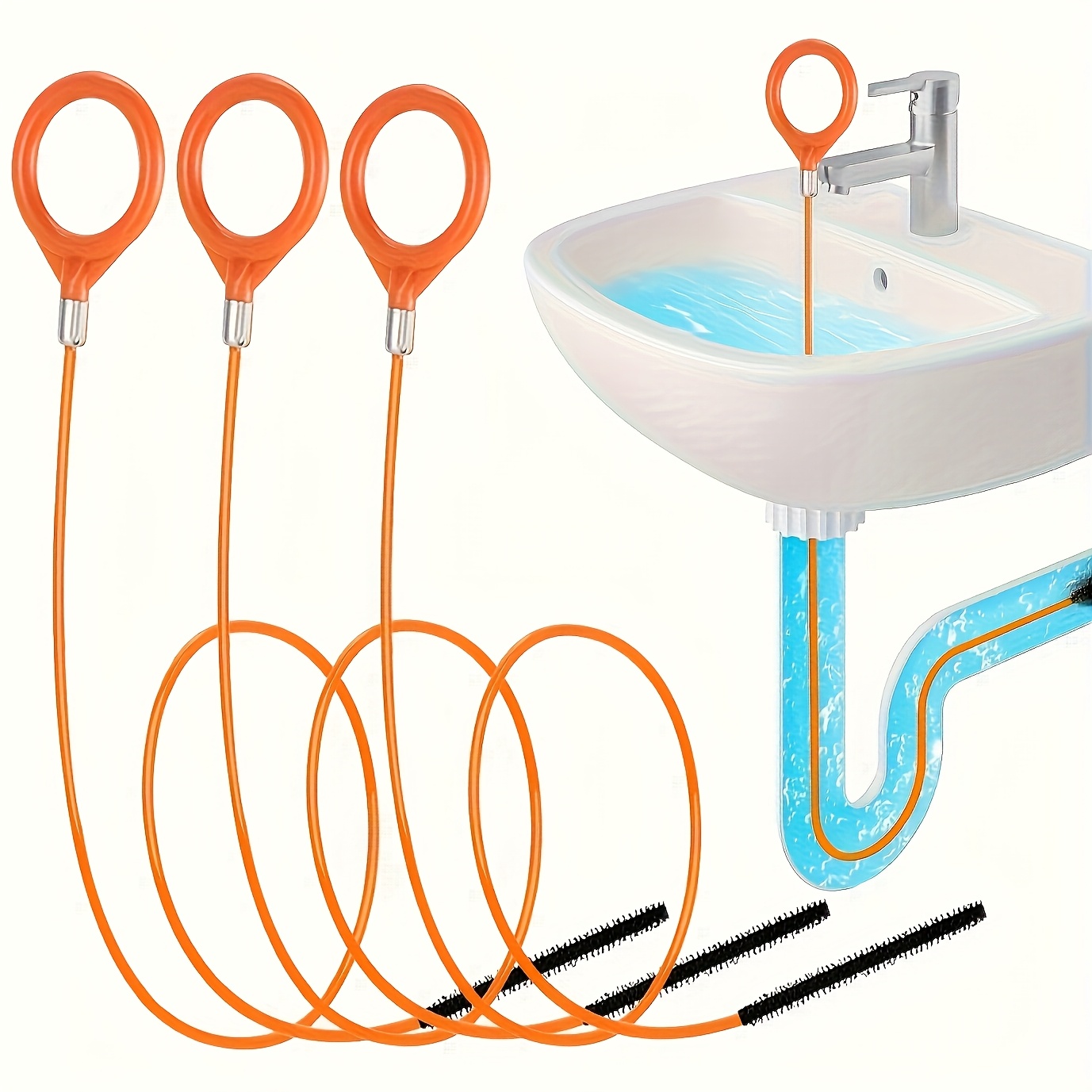 Sink Snake Hair Remover Tool,  - Drain Snake Flexible review and price
