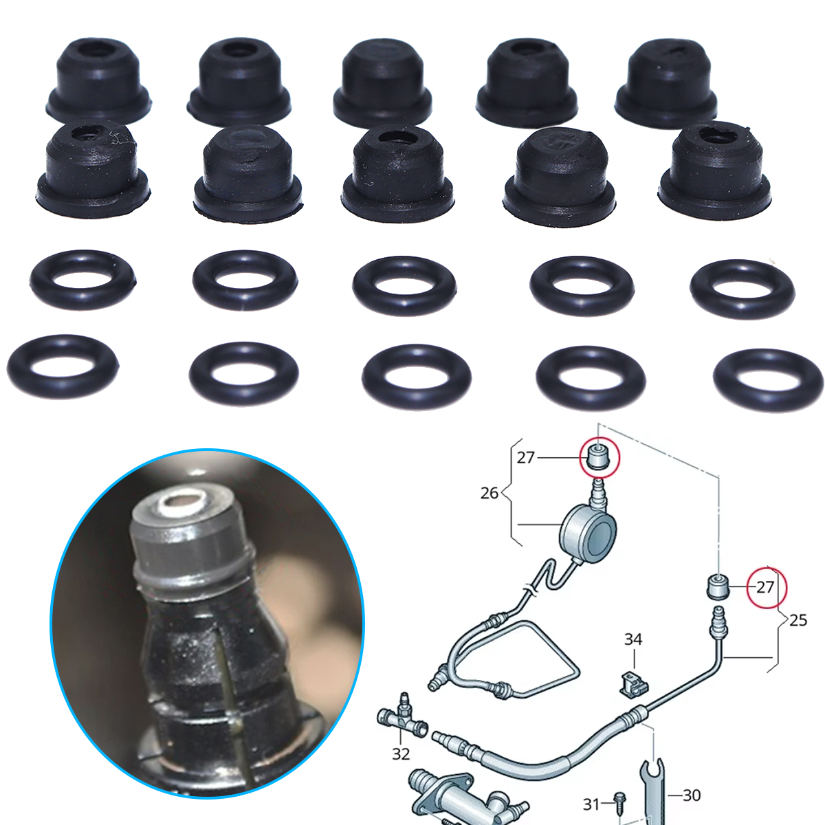 For Fiat Ulysse Peugeot 806 19 - Plastic Pipe Clip review and price