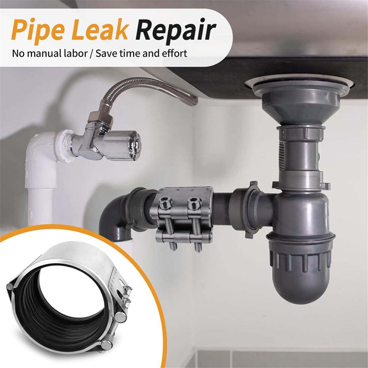 A002 Pipe Repair Clamp Kit- Pi - Plastic Pipe Clip review and price