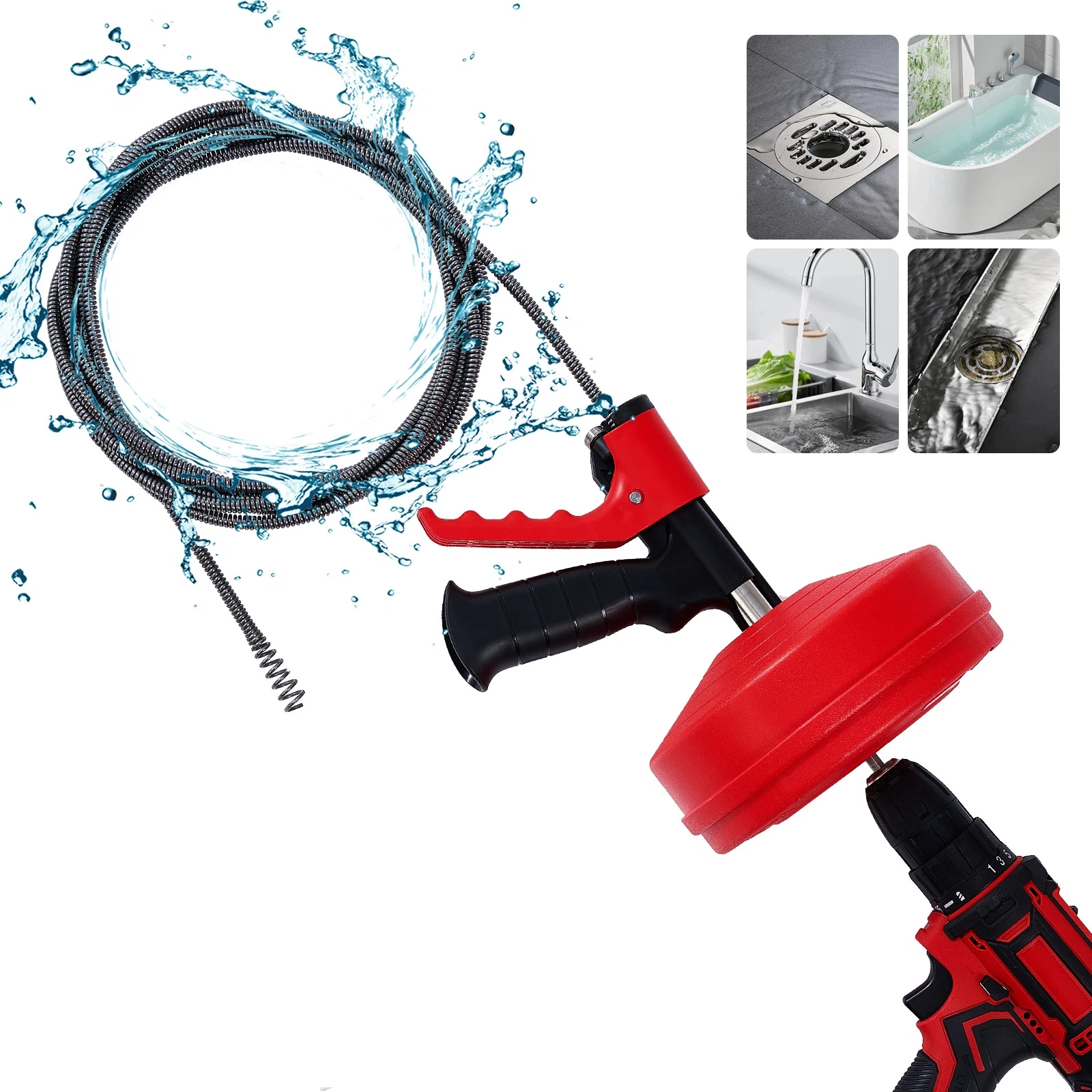 Professional Drain Snake Auger - Drain Snake Flexible review and price