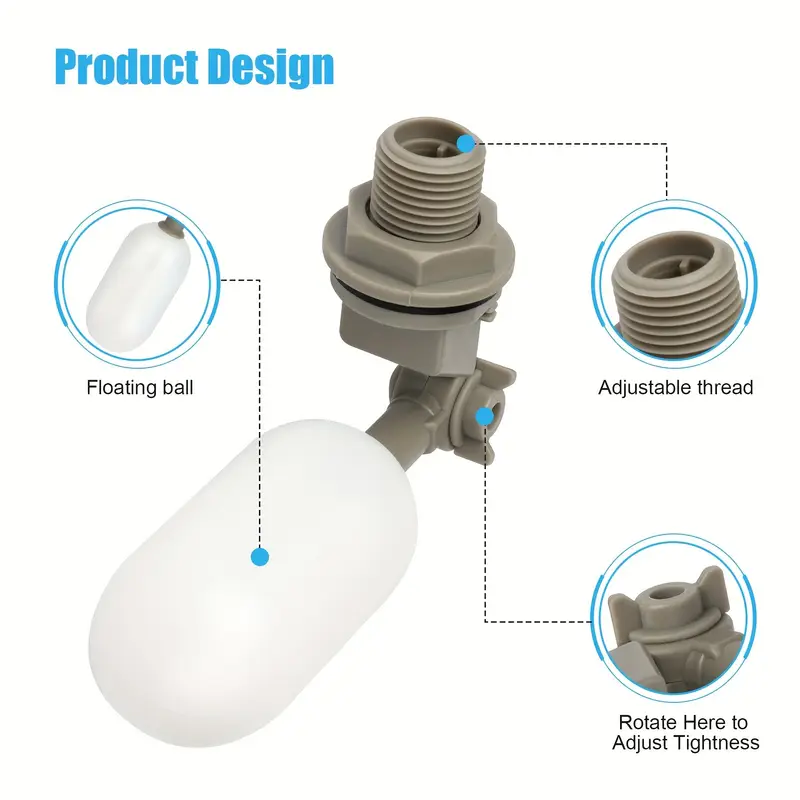4Pcs Farm Cattle Plastic Water - Float Ball Valve review and price