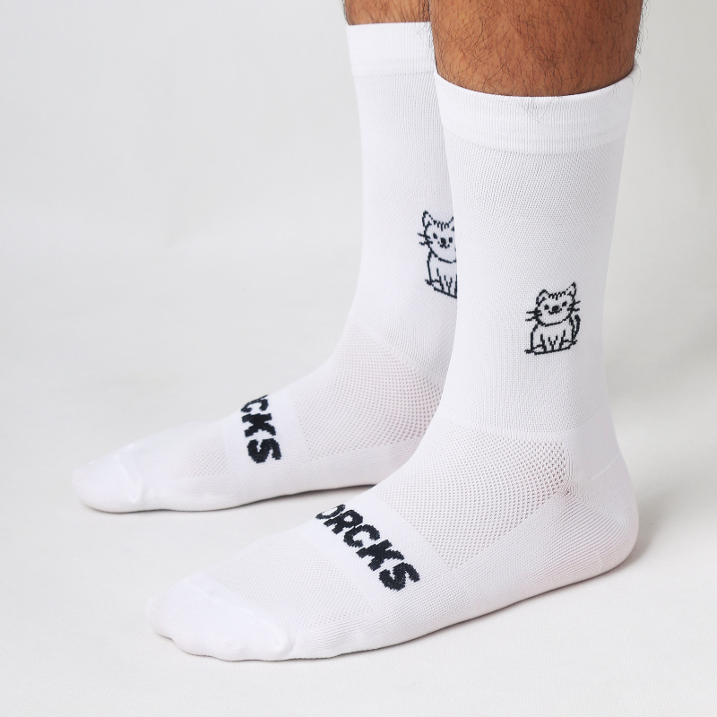 Cat Pattern Cycling Socks Spri - Pipe Bending Spring review and price