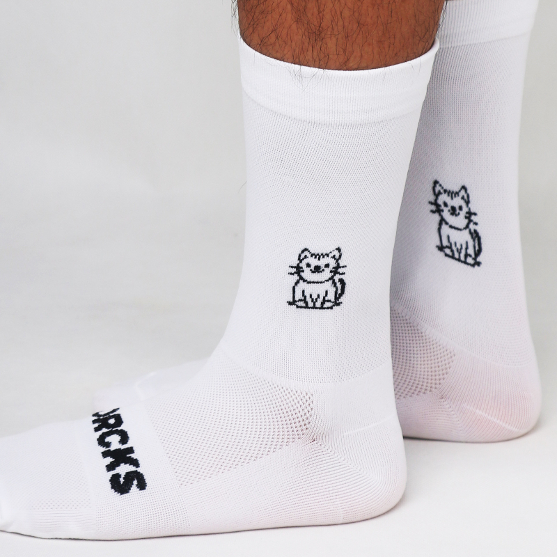 Cat Pattern Cycling Socks Spri - Pipe Bending Spring review and price