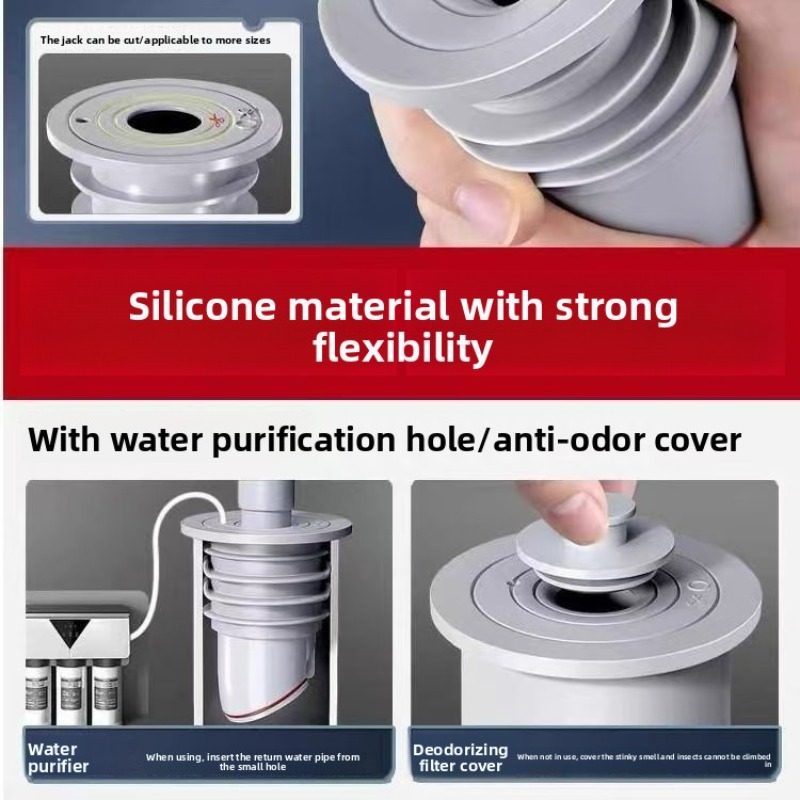 Sink Plug Sewer Pipe Sealing R - Drain Pipe Clip review and price
